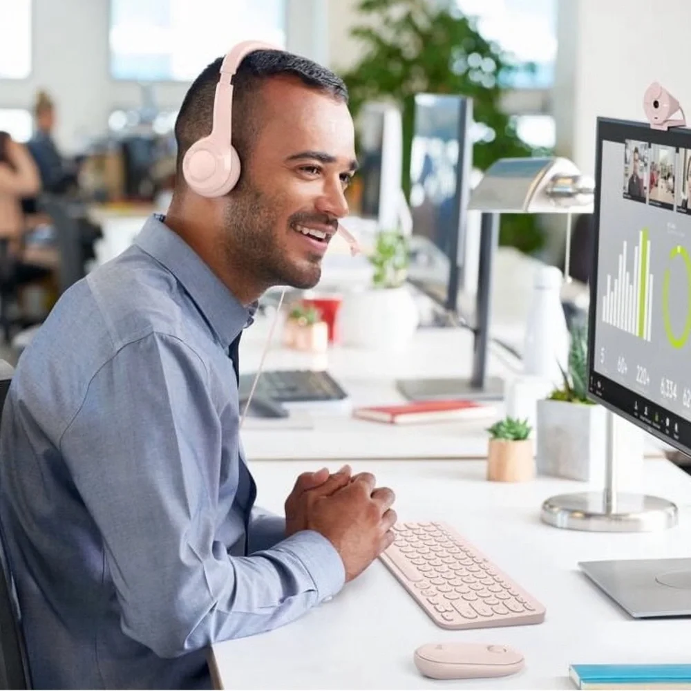 Logitech Wired USB Headset, Stereo Headphones w/Noise-Cancelling Microphone, USB